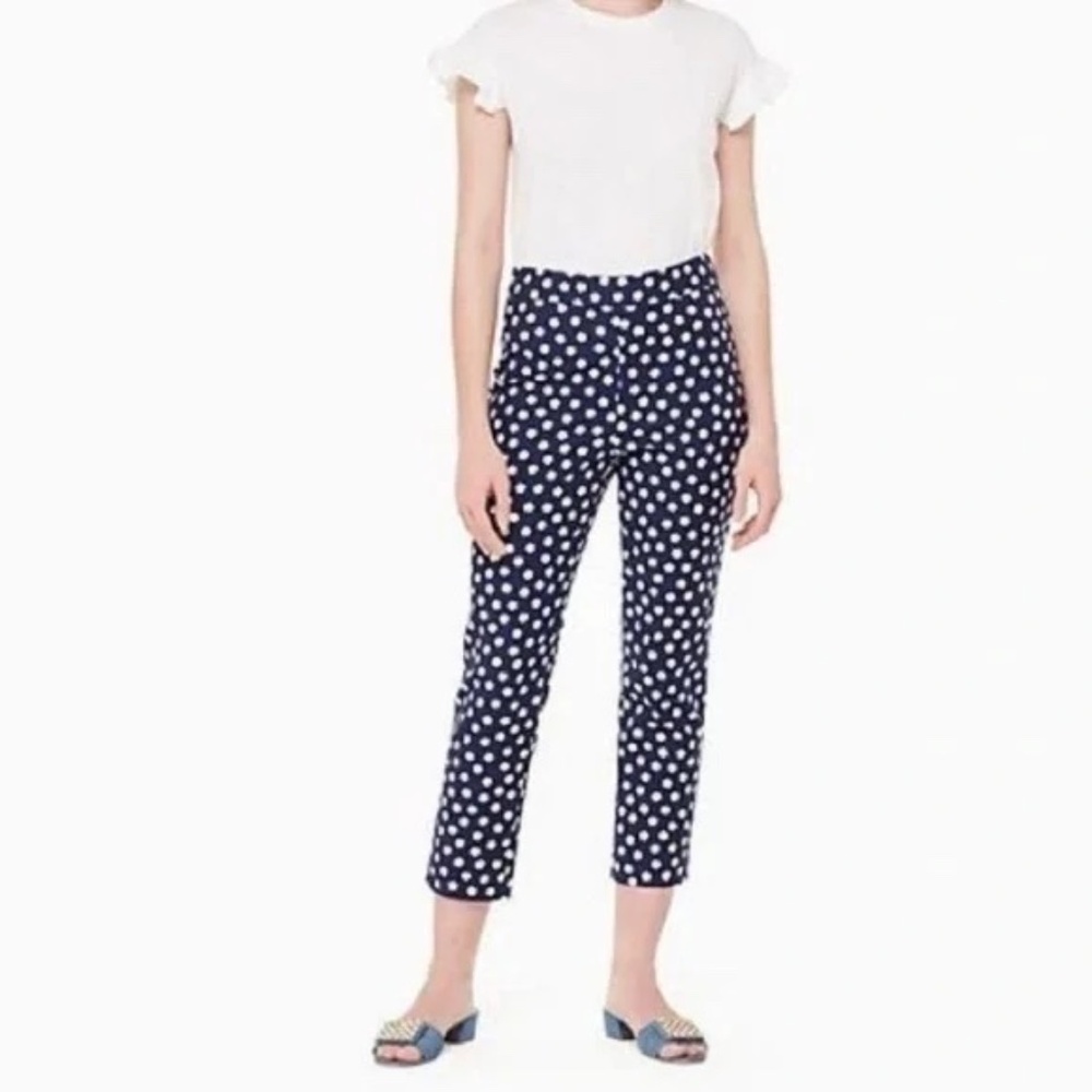 Kate Spade Navy & White Capri Pedal Pushers Size 0